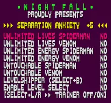Image n° 9 - screenshots  : Spider-Man & Venom - Separation Anxiety